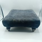 Antique Victorian Upholstered Footstool • Jute Webbing Project Piece - 35cm Wide