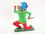 STARLUX AMERICAN INDIAN PLASTIC FIGURE KNEELING. VGC. VINTAGE. COMPLETE