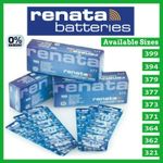 Renata Watch Batteries 1.5V Swiss Made Coin Cell Battery 371 364 362 373 394 377