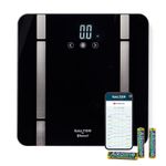 Salter Smart Bathroom Scale LCD 200 kg Capacity 8 Users Connects to App Black