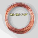 1M/5M/10M Round Solid Copper Wire, Diameter 0.2mm to 5mm, Sale Length