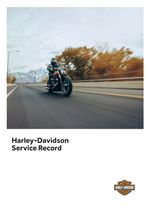 Harley Davidson HD Motorcycle Service Book Blank