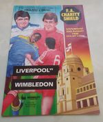 Liverpool V Wimbledon 20/08/1988 FA Charity Shield Football Programme Mint Cond