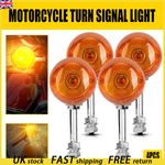 4Pcs Turn Signal Light Indicator Amber Lamp For Honda XL100 C70 CT70 CT90 CB350