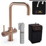 Rose Gold (Copper) Instant Boiling Water Dispenser Tap 3 in 1 Kitchen Hot & Cold