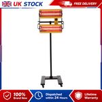 Infrared Paint Heating Lamp Adjustable Drying Workshop UK 500°C Car 2x1300W