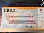 Glorious GMMK 3 HE 75% Hall Effect Wired RGB Gaming Keyboard White Aluminium
