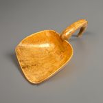 c1800 Treen Hand Carved Sycamore Large Grain Scoop Shovel with Hook Handle