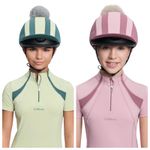 LeMieux Tempo Pom Hat Silks - Jungle or Mallow | Equestrian