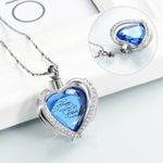 Wing Crystal Always in My Heart Memorial Necklace For Cremation Ashes Jewellery