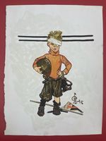 J.C. Leyendecker Drawing on paper (Handmade) signed and stamped