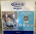 Graco Move With Me Soother Baby Swing Safari Theme Beige/White