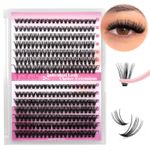 280 FADLASH DIY Cluster Lashes individual Eyeslashes 0.07 C/D Curl Lash Clusters