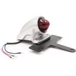 Universal Sparto Tail Light With Number Plate Bracket, Motorcycle, Custom