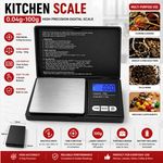 0.04G-100G Digital Weighing Scales Pocket Grams Small Kitchen Jewellery Shop