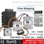 36V/48V to 12V 50A 60A 80A 100A DC Step Down Converter Buck Regulator Golf Cart