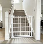 Baby safety gate 75cm -89cm pressure mounted no drill-stairs: hallways-doorways
