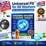 Prime Drum Washing Machine Cleaner Pro,12-Pack Deep Clean Drum & Remove Descaler