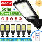 6000W LED Solar PIR Motion Sensor Street Wall Light Security Outdoor Garden Lamp