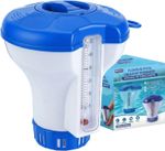 Floating Pool Chlorine Dispenser With Built In Thermometer Pools Hot Tubs Spas