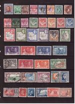 British Commonwealth King George VI used stamps selection