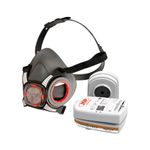 JSP Force 8 Half Mask Respirator A2P3 PressToCheck Filters Typhoon Valve.