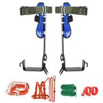 Tree Climbing Spikes Adjustable Height Pole Climbing Spurs Steel Climbing Gear