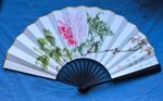 Yeh Signed Chinese Asian Style Framed Paper Painting Flowers Birds Dragonfly