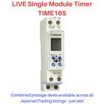 LIVE ELECTRICAL Single Module Single Channel Digital Timer TIME16S - BRAND NEW!