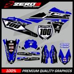 Custom MX Graphics Kit: YAMAHA YZ YZF WR WRF 125 - 450 - RETRO BLUE