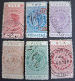 NEW ZEALAND 1882 - QUEEN VICTORIA "DUTY STAMPS" SELECTION-FISCALLY USED