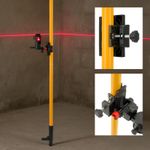 4.2M Laser Level Telescoping Pole Durable Aluminum Alloy, UK Standard