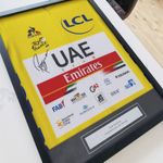 Tadej Pogacar Print Framed Shirt Tour de France 2021 Yellow Jersey