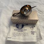 Vintage Napier Bottoms Up Jigger Silver Plate Rollover 2oz Cocktail Measure Deco