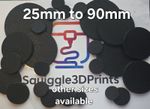 Various Round Bases 25mm to 90mm For Warhammer 40k, D&D, Miniatures, Wargaming