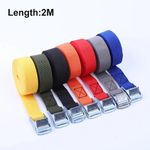 Cargo Straps - 2M Tie-Down Belt with Metal Buckle - Strong Ratchet for Luggage