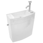 WIRQUIN Low-Profile Toilet Cistern Combined Hand Basin + Tap ISE'O #0153