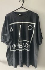 IAN DURY & THE BLOCKHEADS 1990 TOWN & COUNTRY TOUR T-SHIRT BLACK X-LARGE *READ*