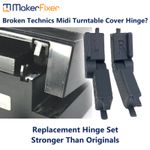 Hinges for Technics Midi Turntable Cover Lid SL-J110R SL-J110D SL-J90 COMPATIBLE