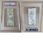 RHCP 1990 Signed Ticket PSA DNA 9 AUTO - Flea John Frusciante Mother's Milk Tour