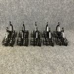 Black Steel Salt Pepper Condiment Napkin Restaurant Caddys Baskets Lot of 10 