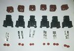 6x fuel injector connector clip set rb25 rb26 ca18 fits nissan