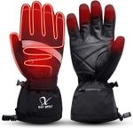 day wolf Heated Gloves with 2200mAh rechargeable battery, Size XL - Winter He...