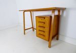 STUNNING VINTAGE GORDON RUSSELL LIGHT OAK DESK - 1950's
