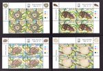 M25894 Namibia 1998 SG795/8 Shells in PLATE (1A) and IMPRINT blocks of 4. UMM