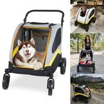 S/M/L/XL Dog Stroller Pet Cat Pram Pushchair Animal Travel Carrier Space Saving