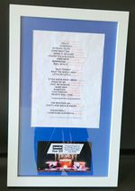 Stage Used Original Oasis Live 25 Set List Manchester 20/7/25 Framed