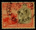 TRINIDAD & TOBAGO GV SG216, 4d black & red/pale yellow, FINE USED. Cat £21.