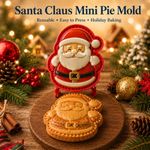 Christmas Mini Pie Molds, Mini Hand Pie Molds, Non-Stick Pie Molds Dessert DIY