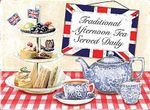 Traditional Afternoon Tea Served Daily steel sign 200mm x 150mm